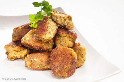 Step 4. fry the falafel until golden, then bake for 20 minutes.