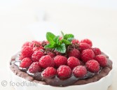 Rich Chocolate Tart with Fresh Raspberries