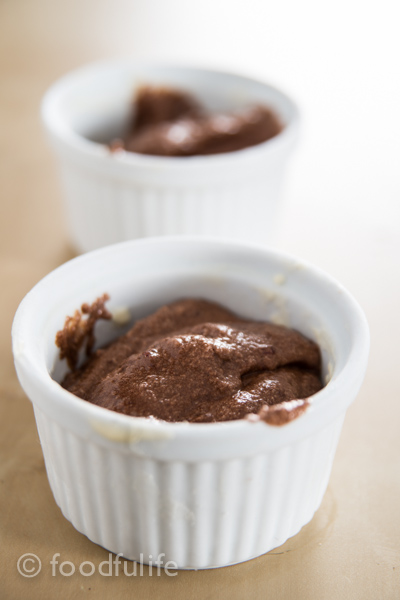 Dark Chocolate Soufflé With Fresh Raspberries-6