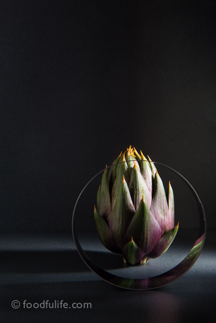 Artichoke with pastry cutter